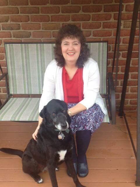 Sherry Sykes with her dog Sasha